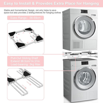 Waschmaschine & Trockner Stapelrahmen – Platzsparend & Verstellbar