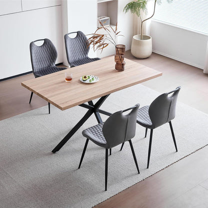 Graue Esszimmerstühle 4er-Set | Modern & Bequem