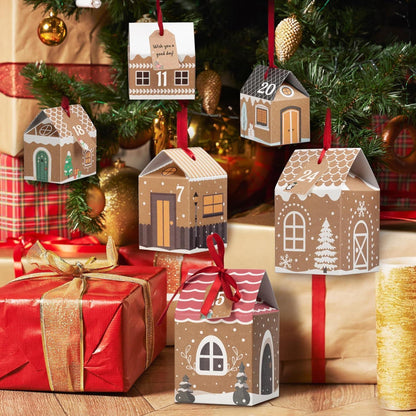 DIY Adventskalender Häuser zum Befüllen mit Zubehör