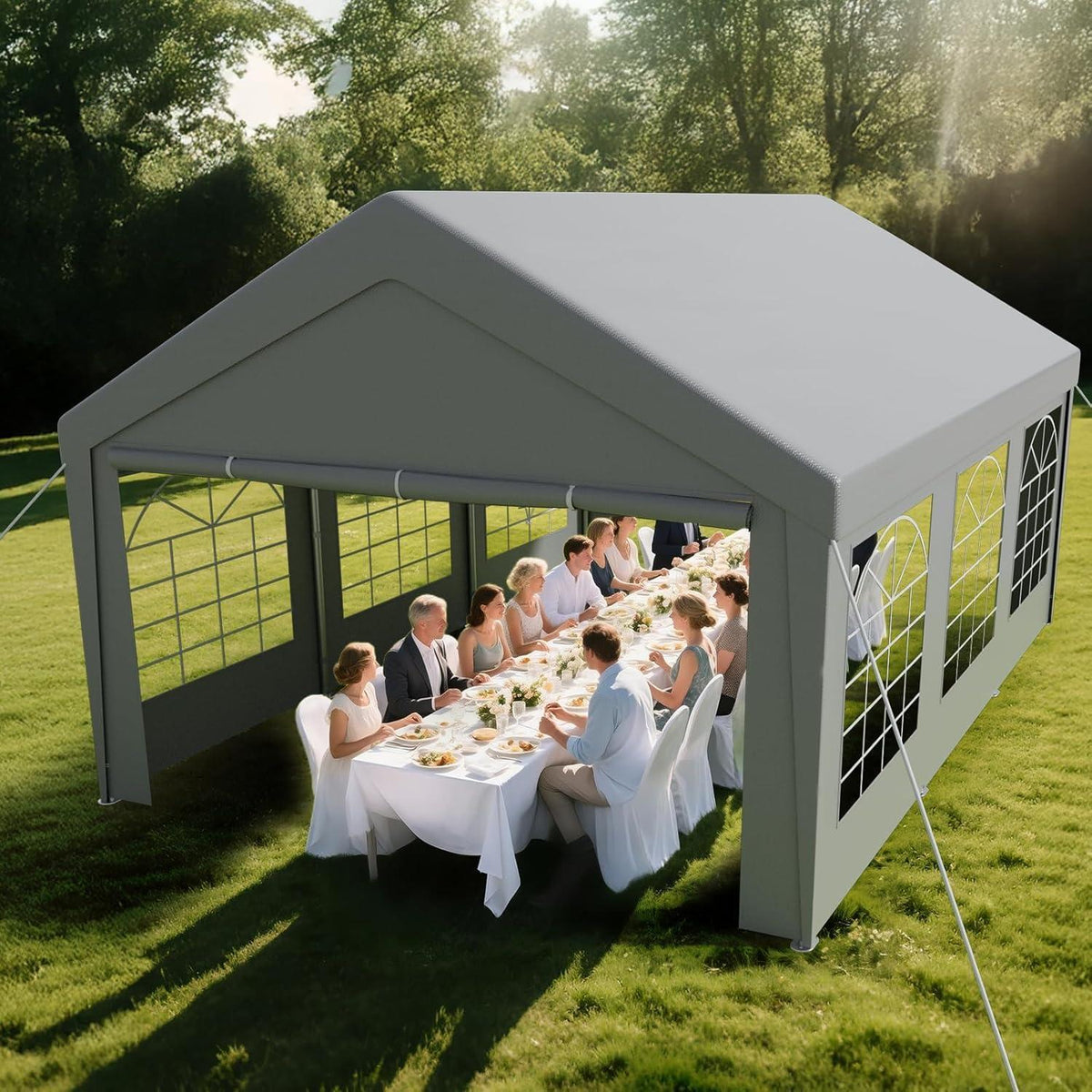 Pavillon 4x6m mit Seitenwänden – Dein Partyzelt für Grill & mehr