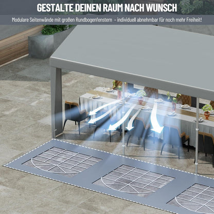 Pavillon 4x6m mit Seitenwänden – Dein Partyzelt für Grill & mehr
