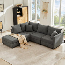 Modernes Ecksofa Zyloyal10 – 5-Sitzer, Modular, Grau