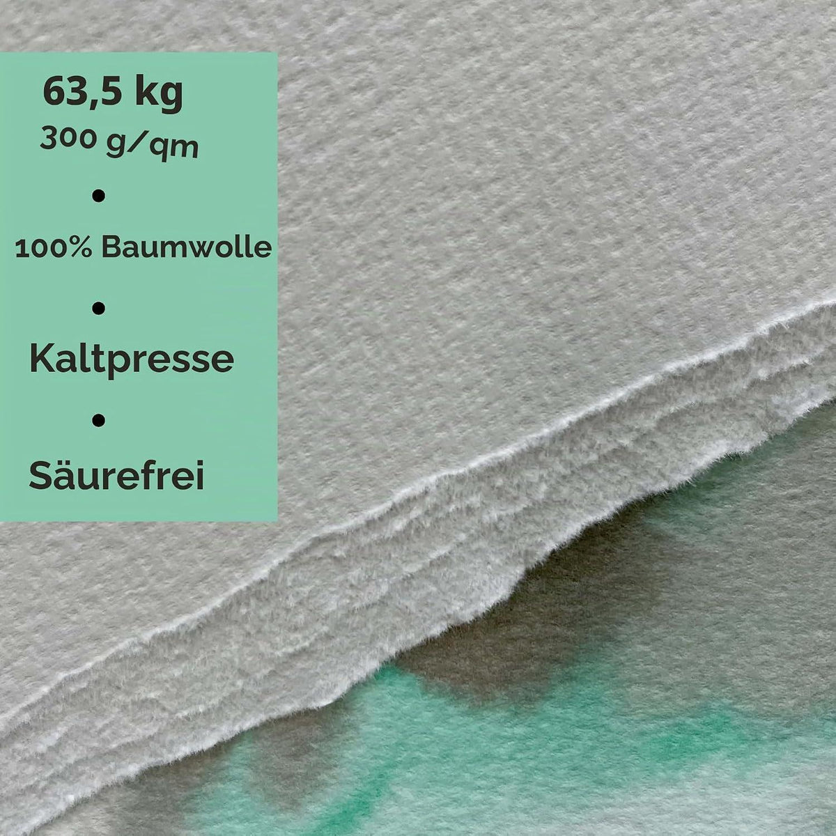 Aquarell Skizzenbuch 19x13 cm, 24 Blatt, 300g Baumwolle