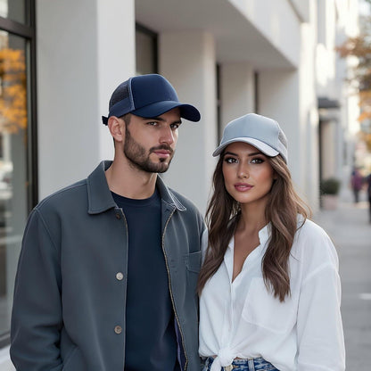 Unisex Trucker Cap – Atmungsaktive Baseballkappe mit Mesh