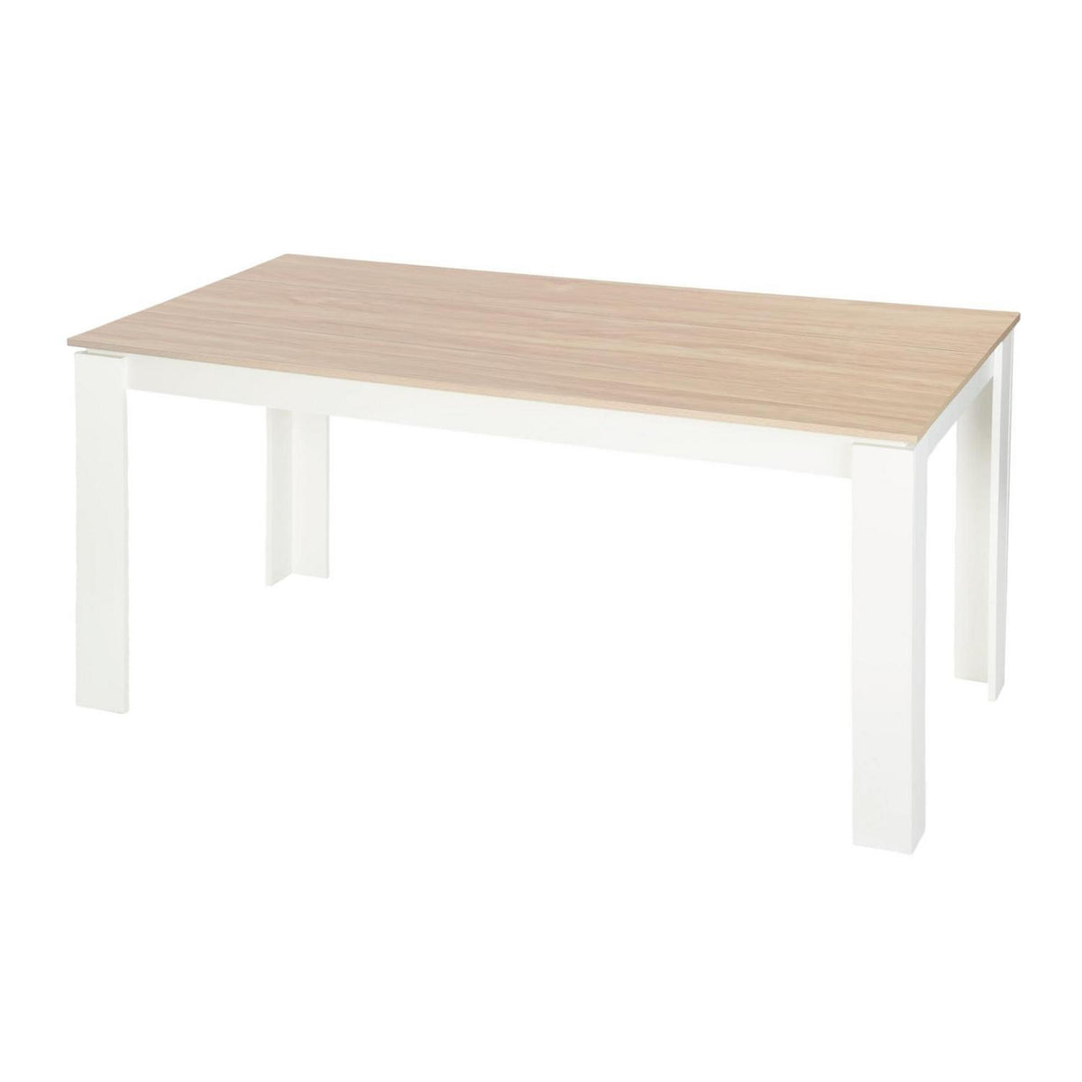 Großer Esstisch Eiche-Weiß 160x80cm – Modern & Vielseitig