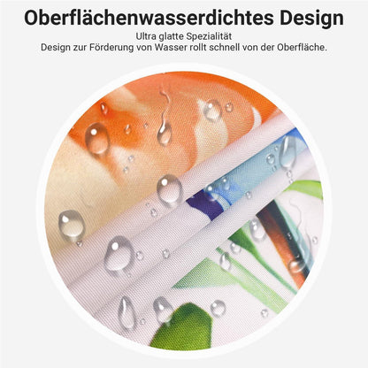 Duschvorhang Rosa Blumen Vogel 180x200 cm Textil Wasserabweisend