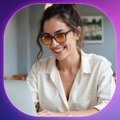 Blaulichtfilter Brille Damen Herren - Computer Gaming UV Schutz