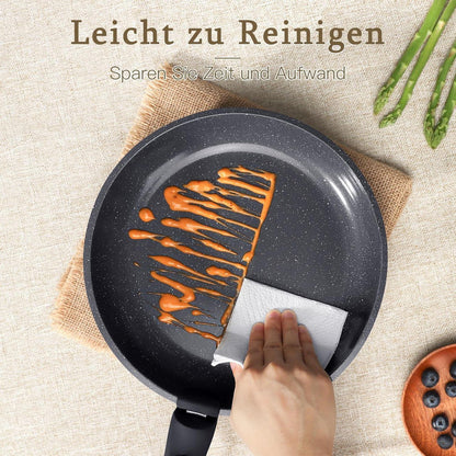 15-teiliges Granit Topfset mit Antihaftbeschichtung