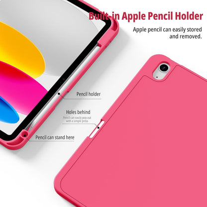 iPad Hülle mit Stifthalter, dreifach faltbar, Hotpink