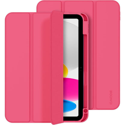 iPad Hülle mit Stifthalter, dreifach faltbar, Hotpink