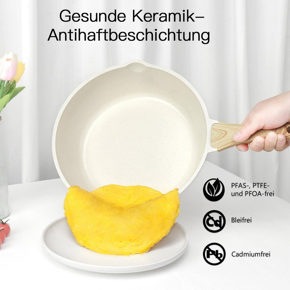 18-teiliges Antihaft-Kochgeschirr-Set | PFAS-frei & Spülmaschinenfest