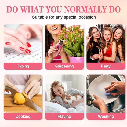 Französische Press On Nails Grau Farbverlauf Mandelform