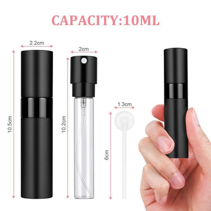 Mini Parfümzerstäuber 3er Set 10ml Nachfüllbar Reise Sprühflasche