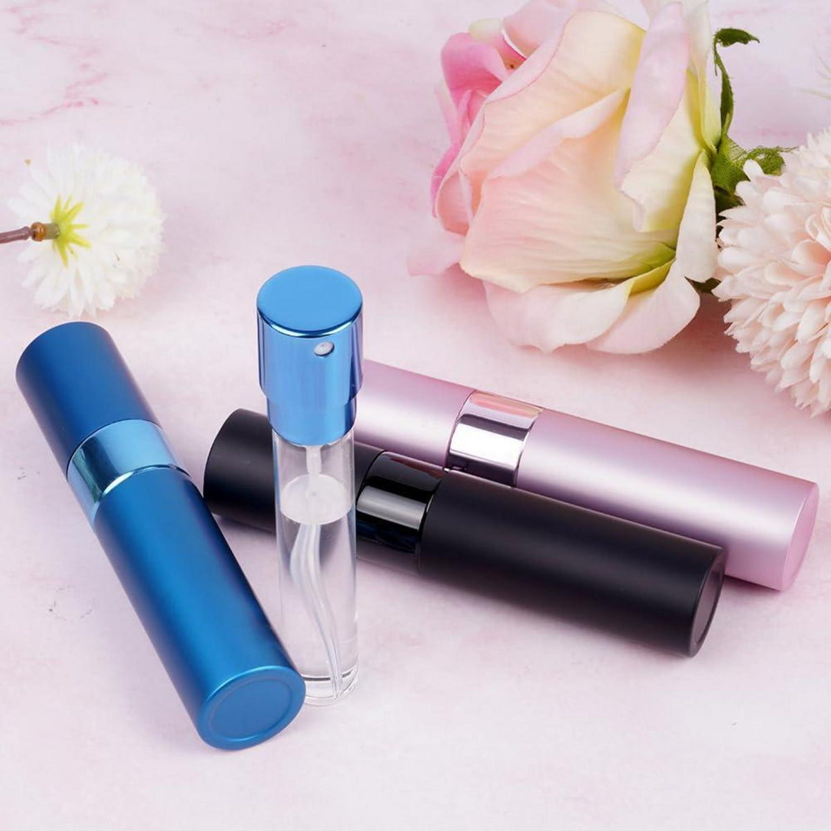 Mini Parfümzerstäuber 3er Set 10ml Nachfüllbar Reise Sprühflasche