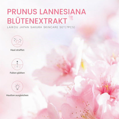 Sakura Hautpflege Set | 7-teilig für strahlende Haut