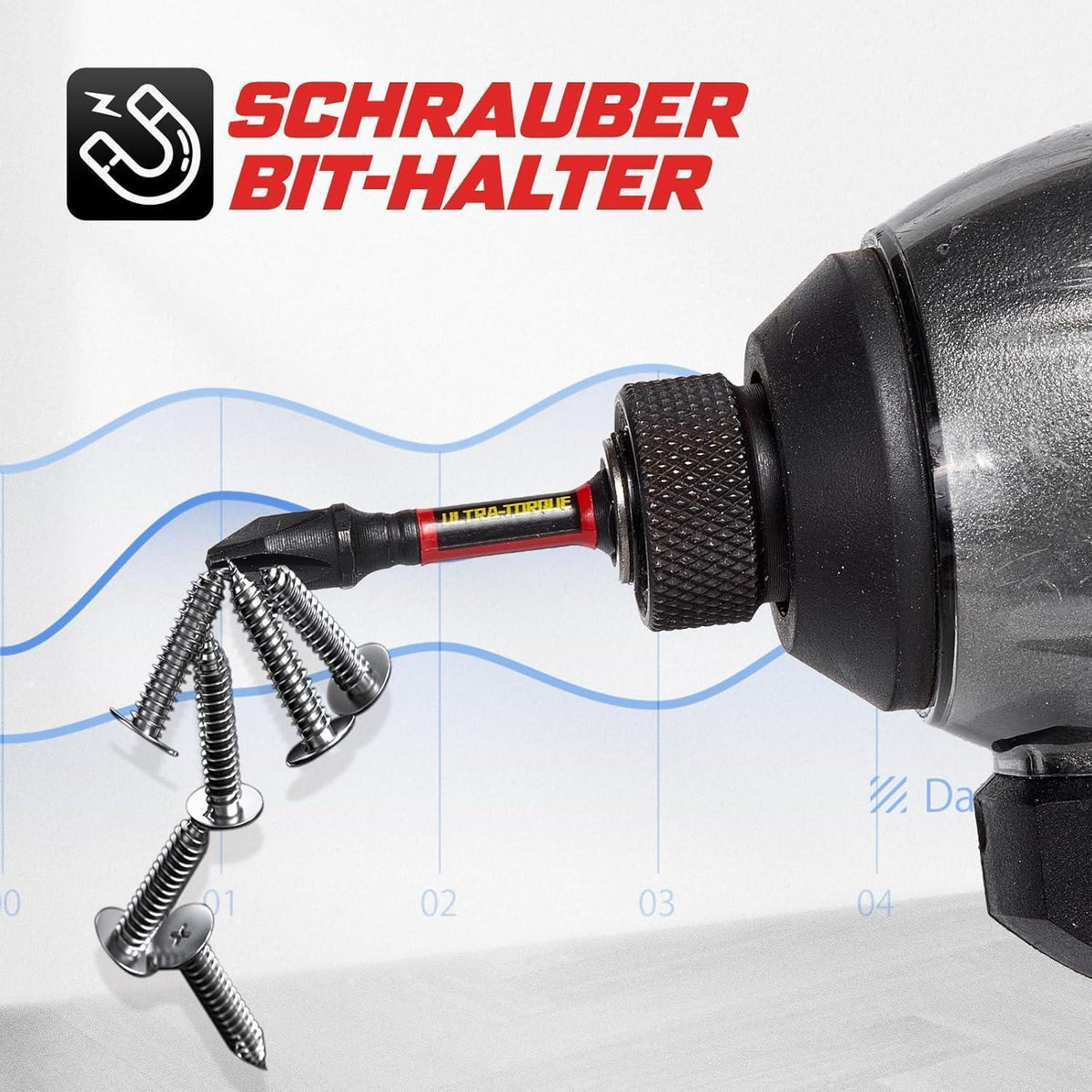 13tlg. Schlagfester Schrauber Bit Satz 50mm, Farbcode MIX