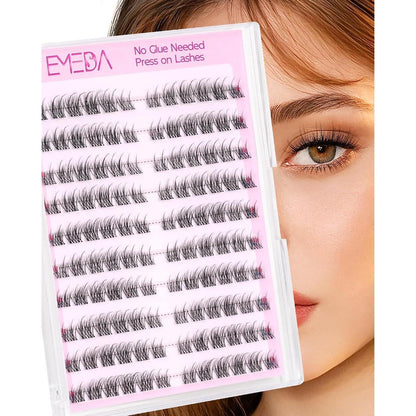 Selbstklebende Cluster Wimpern – Natürlicher Look, Kein Kleber