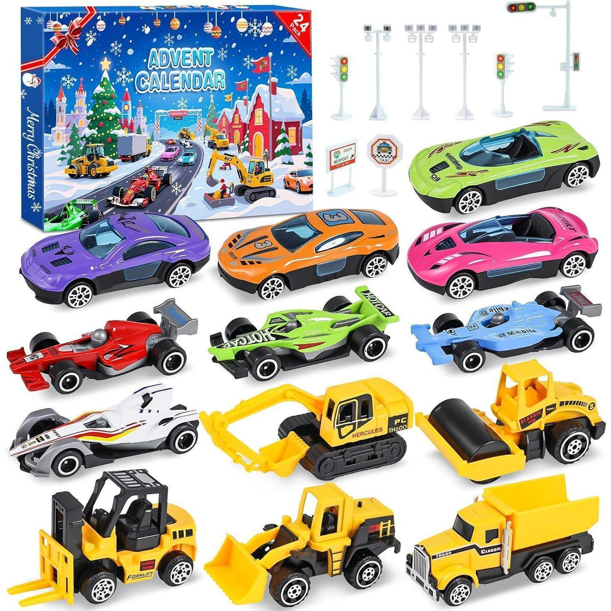Adventskalender Kinder 2026: 16 Sportwagen & Zubehör