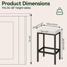 Moderner Barhocker 4er Set Weiß – 66cm Küchenhocker ohne Lehne