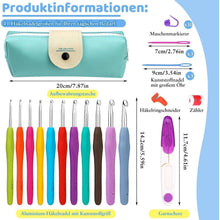 Häkelnadel Set 11 Größen mit Zubehör für Anfänger & Profis