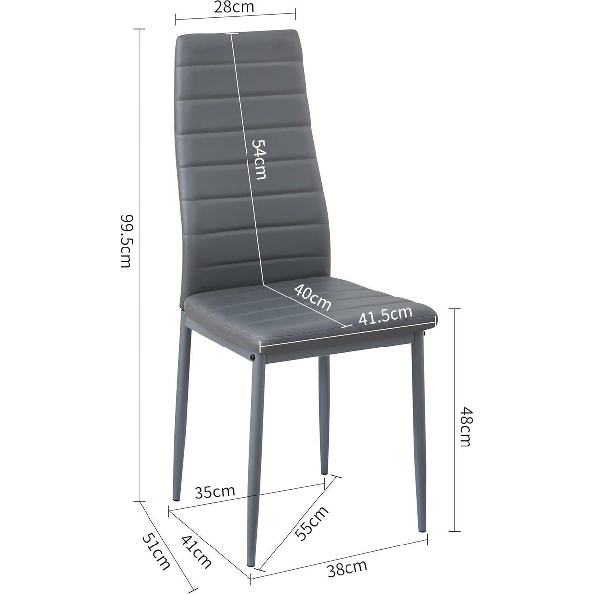 Esszimmergruppe Eiche-Weiß 160cm mit 6 Grau Stühlen in Lederoptik