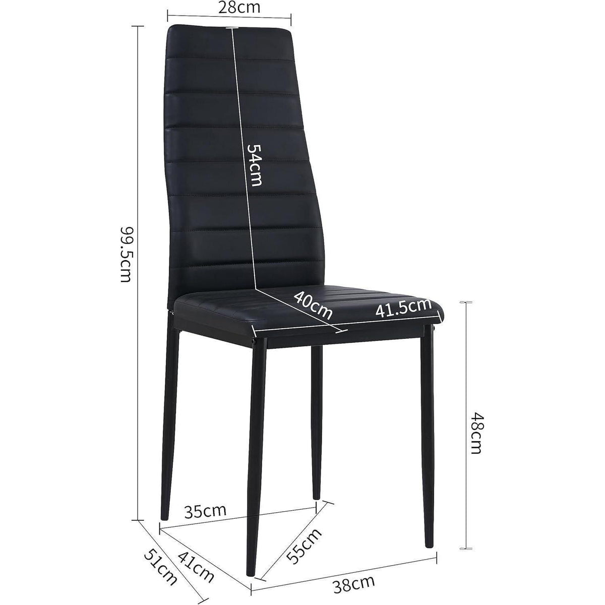 Esszimmergruppe Eiche-Weiß 160cm mit 6 Stühlen in Lederoptik
