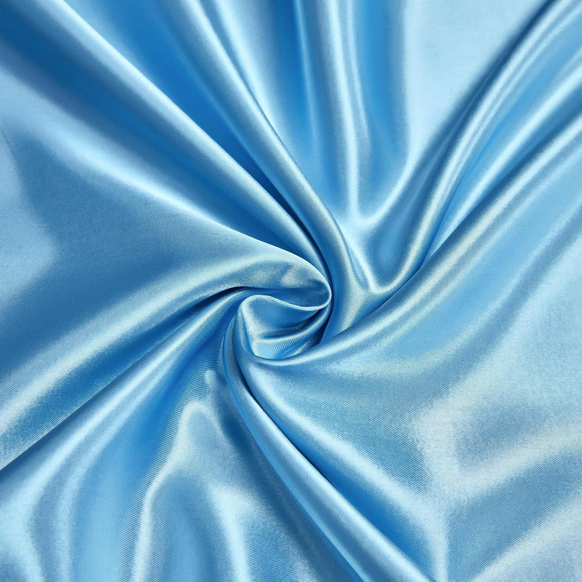 Satin Bettwäsche Set 135x200 Hellblau – Deluxe Weich & Glänzend