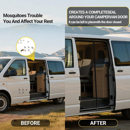 Magnetisches Moskitonetz für VW T5/T6 Schiebetür