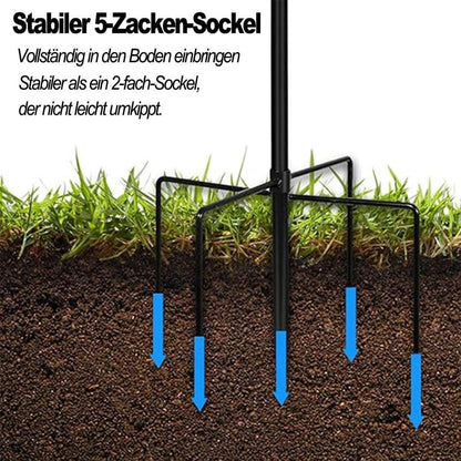 Schäferhaken 234cm – Vogelfutter & Laternenhalter für den Garten