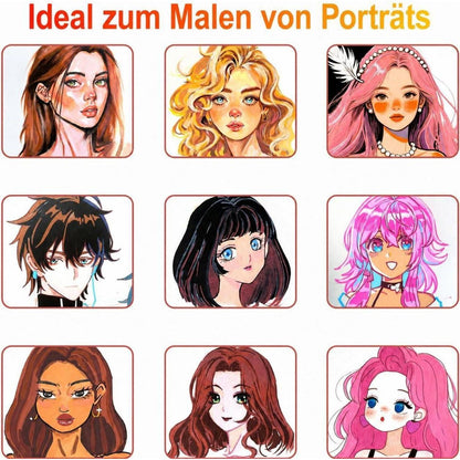 Acrylstifte 12er Set Hauttöne – Wasserfest & Vielseitig