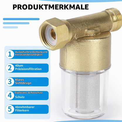 Hauswasserfilter 1/2" – Vorfilter für Hauswasserwerk & Geräte