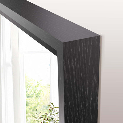 Schwarzer Wandspiegel 60x90 cm – Rechteckiger Kosmetikspiegel