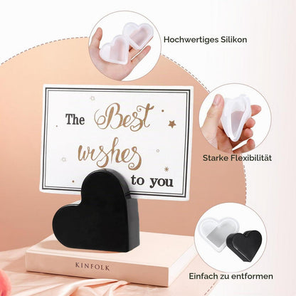 Silikonform Herz 6er Set – Gießformen für Epoxidharz & DIY