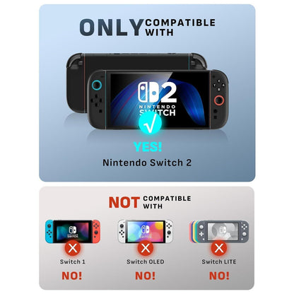 Schutzhülle für Switch 2 mit Griff, Dockable, Blau/Rot