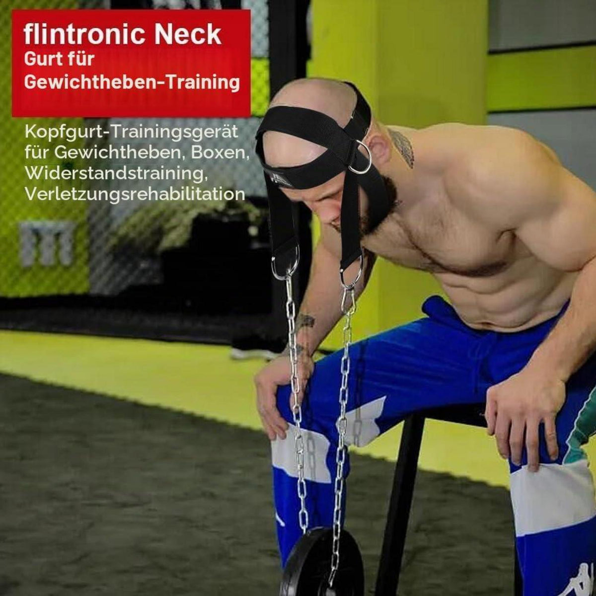 Nackentrainer für Kraftsport – Gewichtheben Kette Geschirr