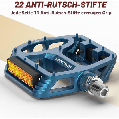 Rutschfeste Fahrradpedale mit Reflektoren – MTB/Rennrad/E-Bike