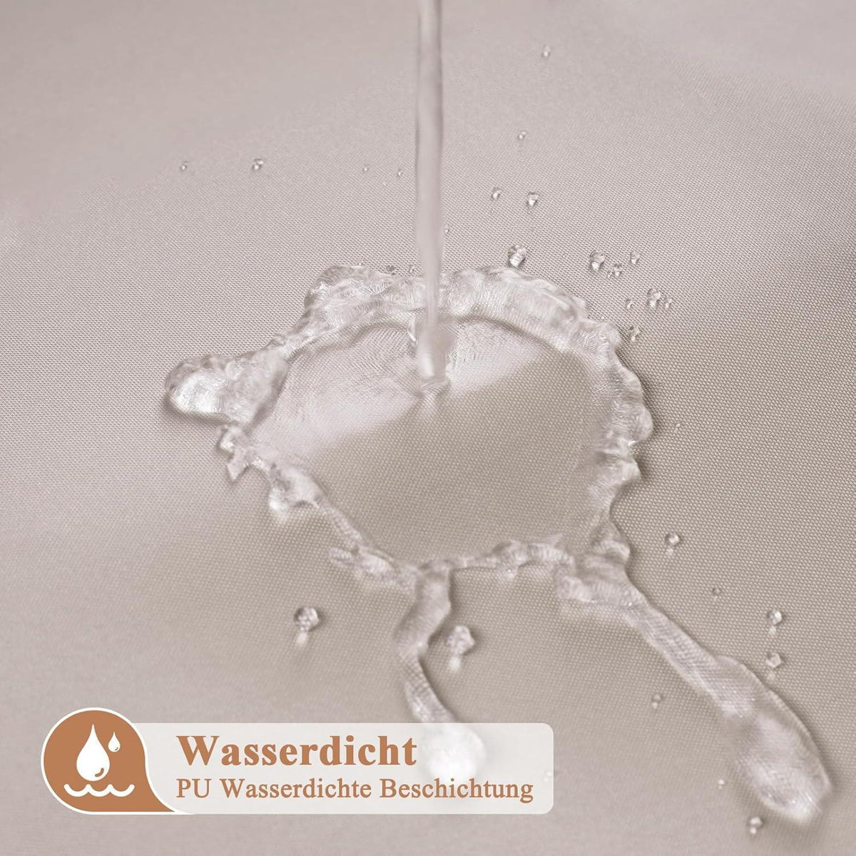 Duschvorhang Sandfarben 120x200cm – Wasserdicht & Anti-Schimmel