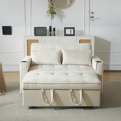 2-Sitzer Schlafsofa mit Bettfunktion & Getränkehaltern