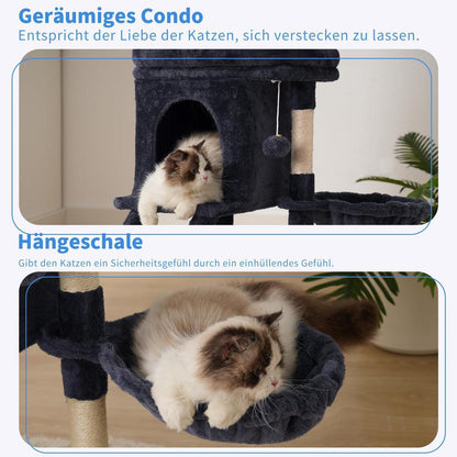 Kratzbaum Katzenbaum 75cm mit Höhle & Hängematte
