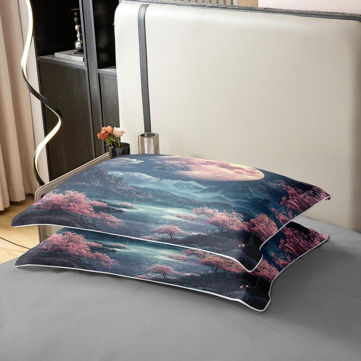 100% Baumwolle Bettbezug Kirschblüten Japanischer Stil 200x200