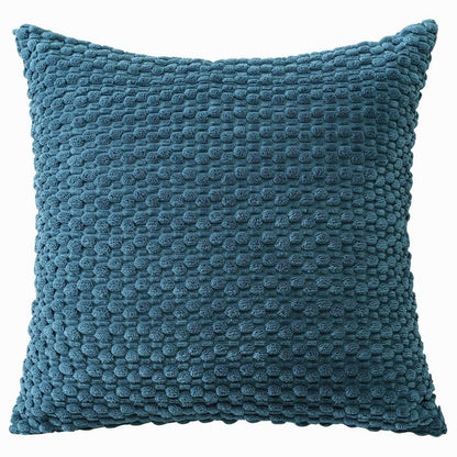 Cord Kissenbezug 60x60cm Staubiges Blau - Boho Deko Kissenhülle