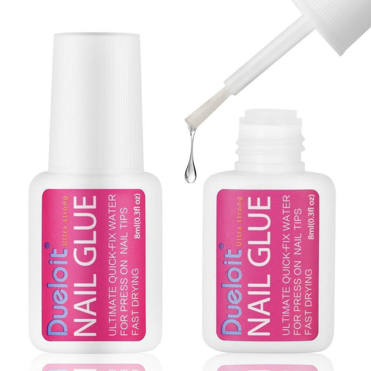 Extra Stark Nagelkleber 8ml – Schnelltrocknend für Kunstnägel & Tips