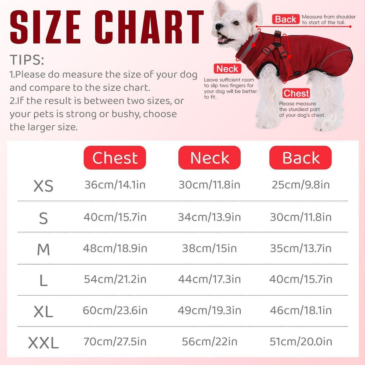 Winterhundejacke 2in1 Winddicht & Wasserdicht mit Geschirr