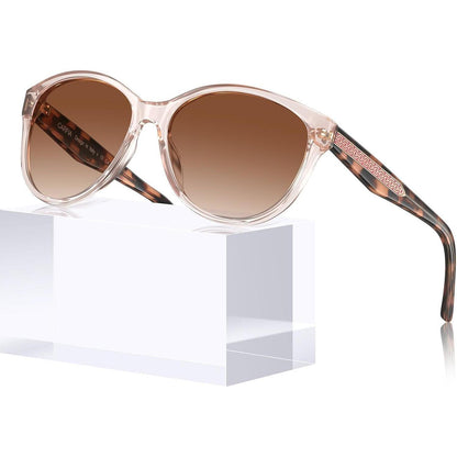 Verspiegelte Damen Sonnenbrille mit UV400 Schutz und Blumenmuster