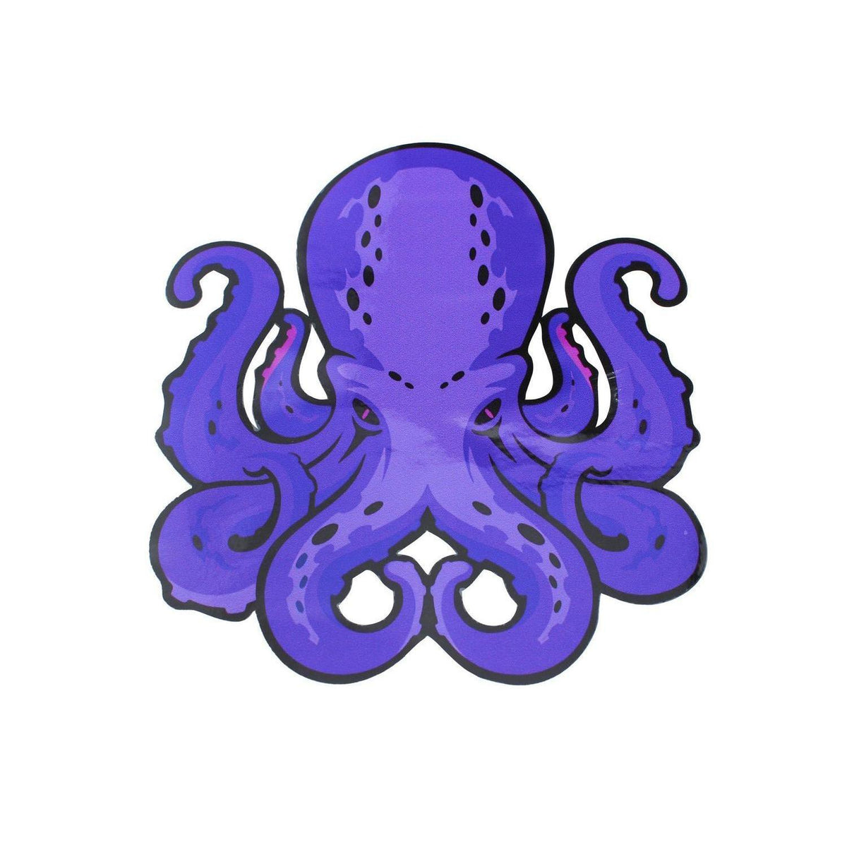 Lila Oktopus Aufkleber – Tiefsee Horror Design für Auto & Laptop
