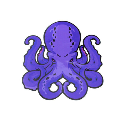 Lila Oktopus Aufkleber – Tiefsee Horror Design für Auto & Laptop