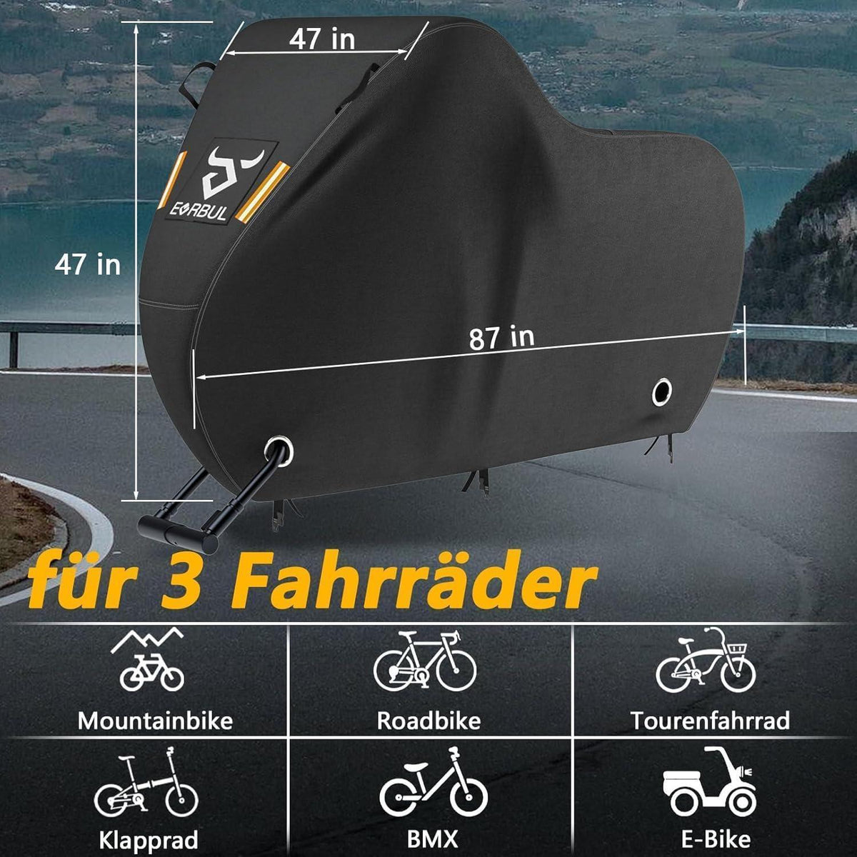 Fahrradabdeckung 2-3er Set, Wasserdicht & Winddicht