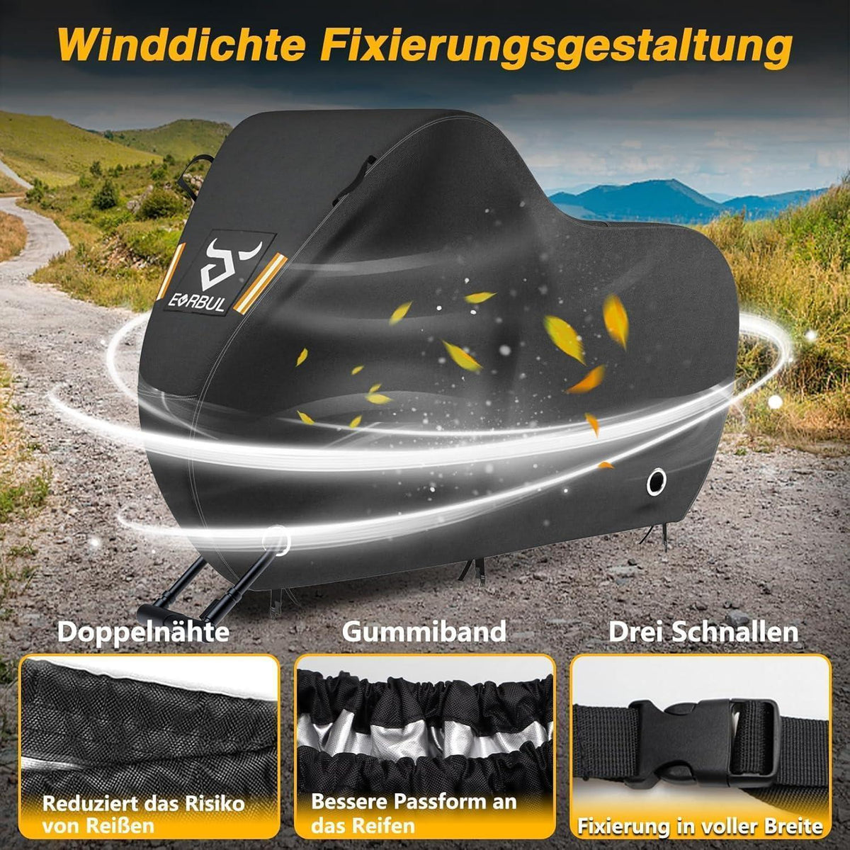 Fahrradabdeckung 2-3er Set, Wasserdicht & Winddicht