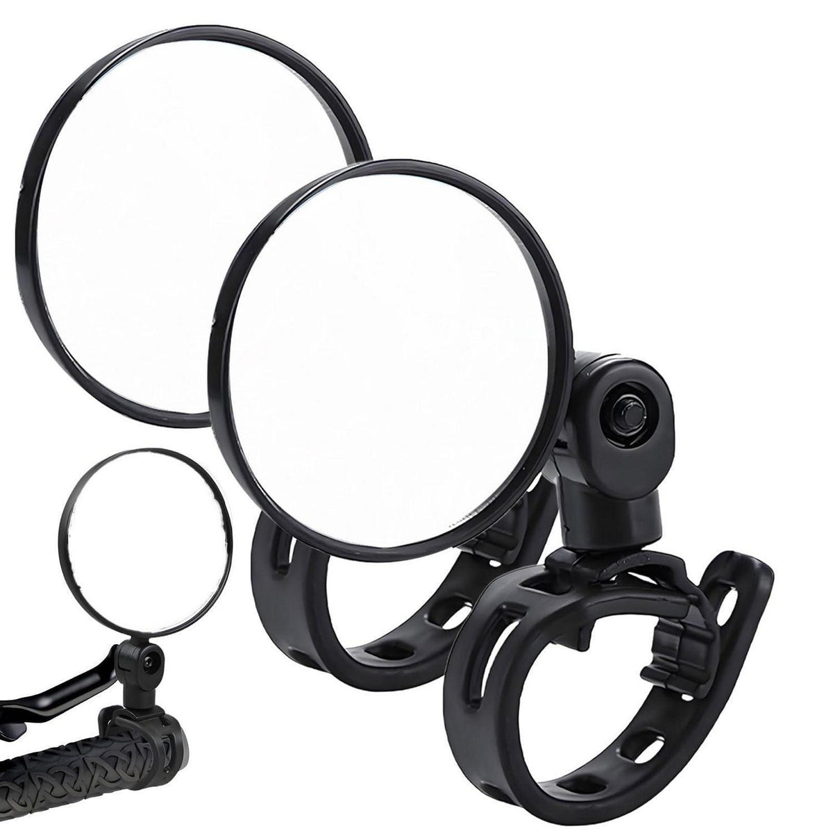 Fahrradspiegel 2er-Set, 360° drehbar, Universal für Lenker