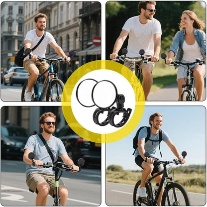 Fahrradspiegel 2er-Set, 360° drehbar, Universal für Lenker